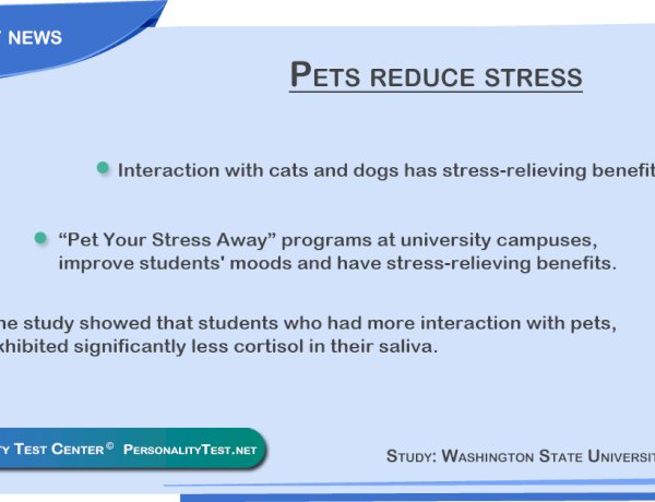 Pets reduce stress