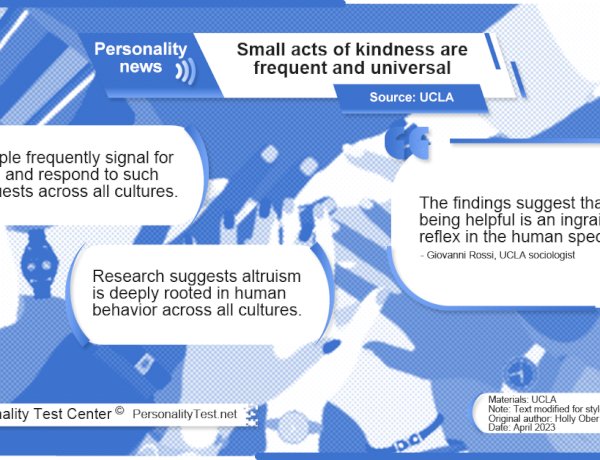 Small acts of kindness are frequent and universal